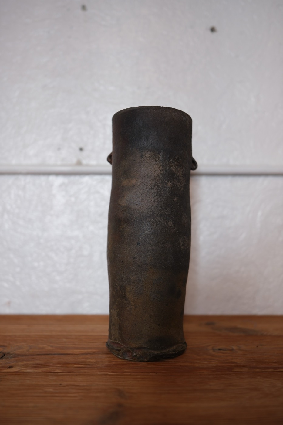 Raku ear vase